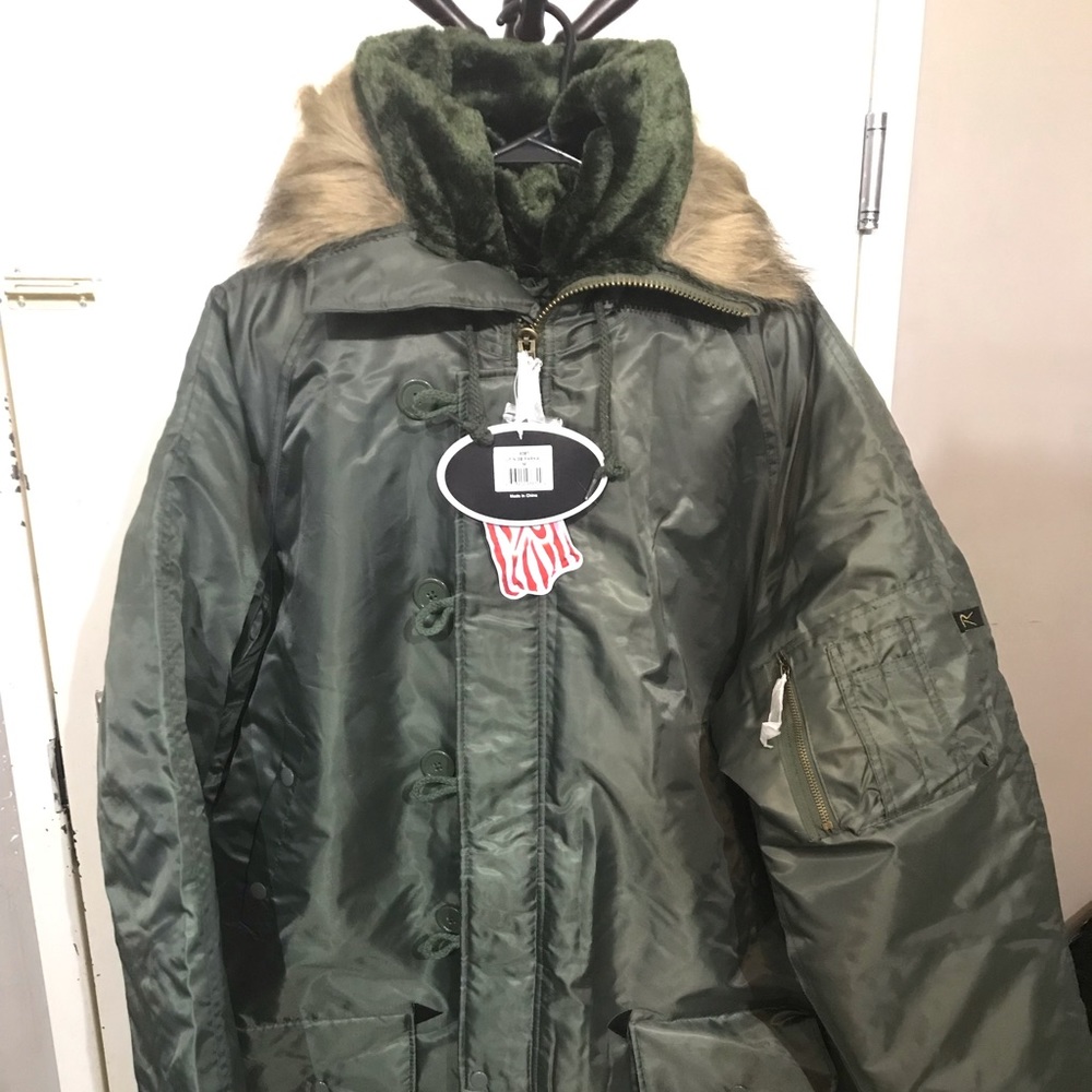Rothco military water resistant snorkel parka.